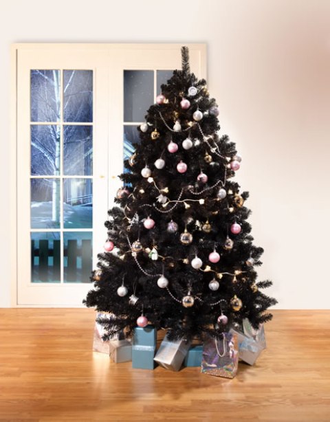 22-decorate-your-black-tree-with-pastel-ornaments-to-make-it-look-cute-and-contrasting