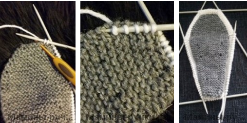 Схемы вязание тапочек кеды мужских