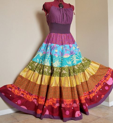 Для пошива цыганской юбки нам понадобится: