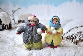 ватные ёлочные игрушки