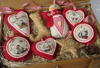 новогодние игрушки в стиле прованс своими руками, фото 35