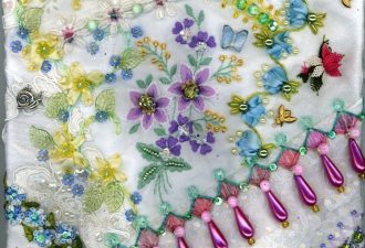 crazy quilt blocks by Pamela Kellogg